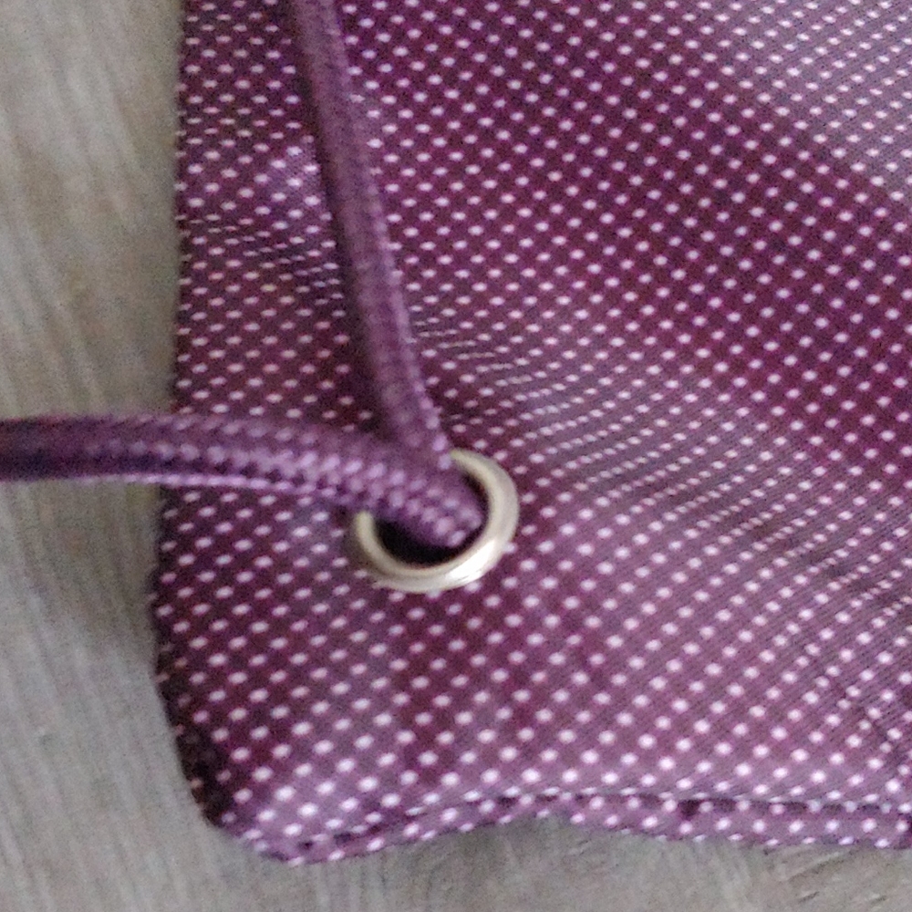 Thirty-One Plum Dot Drawstring Backpack - image 6